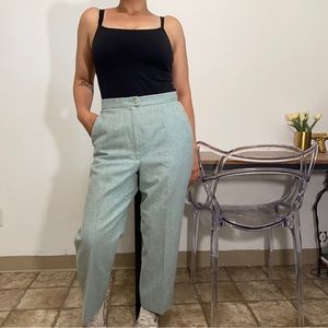 Pendleton Women’s 8 Vintage Teal Wool Lined Slack Pants Trousers